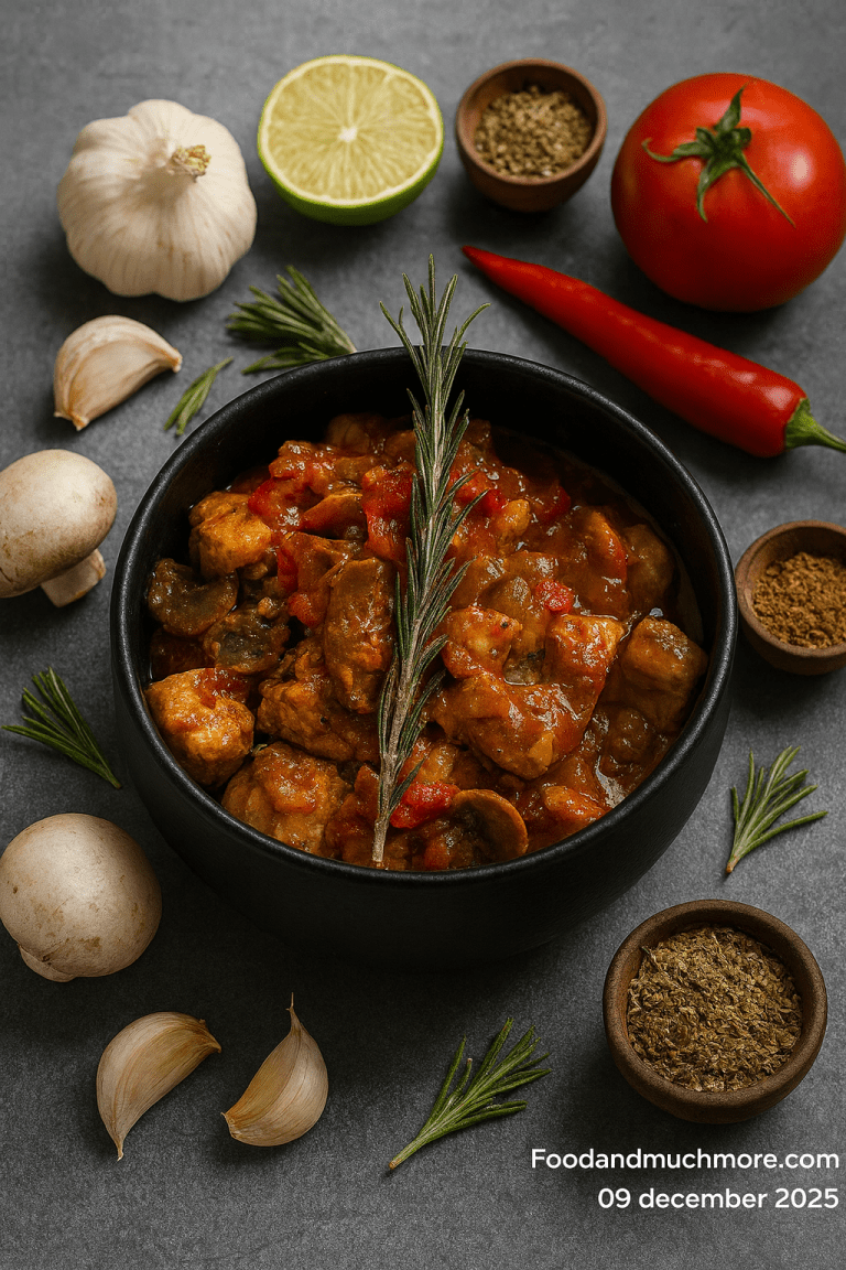 Pollo alla Cacciatora – italiensk jägarekyckling i tomatsås med örter